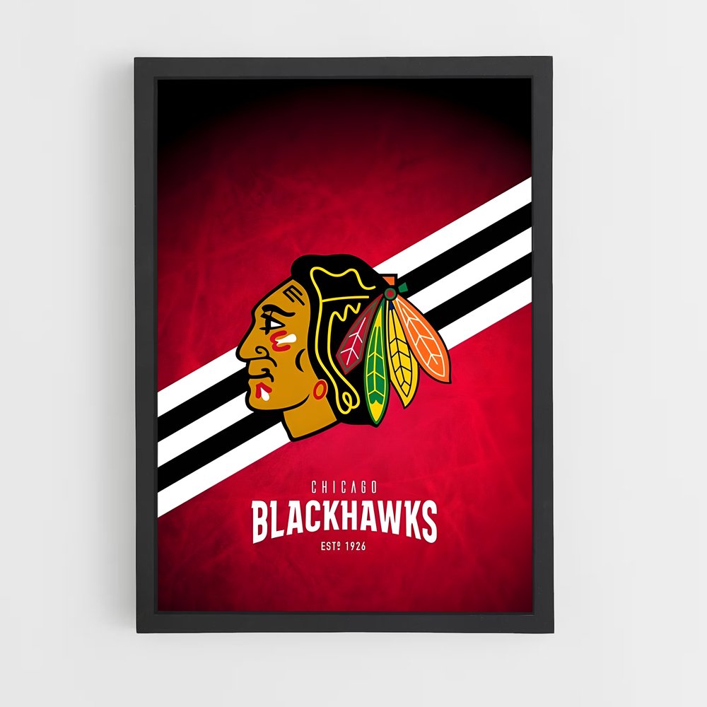 Poster Esprit de Chicago – affiche Hockey sur glace (vue 2)